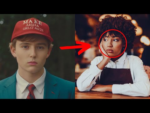 Waitress Serves Barron