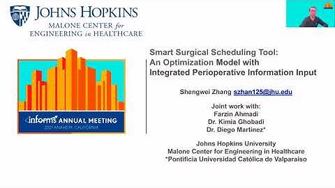 Smart Surgical Scheduling - 2021 INFORMS Annual Meeting