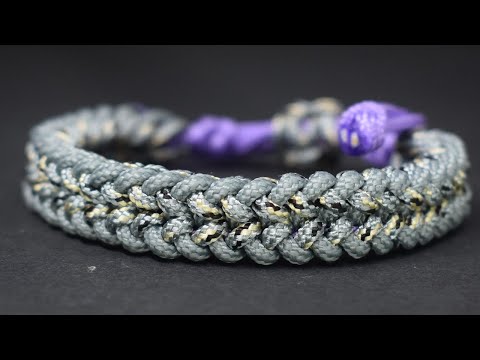 Como hacer un brazalete o pulsera paracord espina de serpiente o serpent  spine knot 