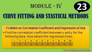 #23 || Problem#4  ||Correlation coefficient for two groups. || By Shafiqahmed.