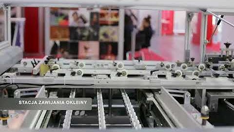 QFM-600B Automatic Hardcover Case Making Machine in 2016 Germany Drupa Exhibition.