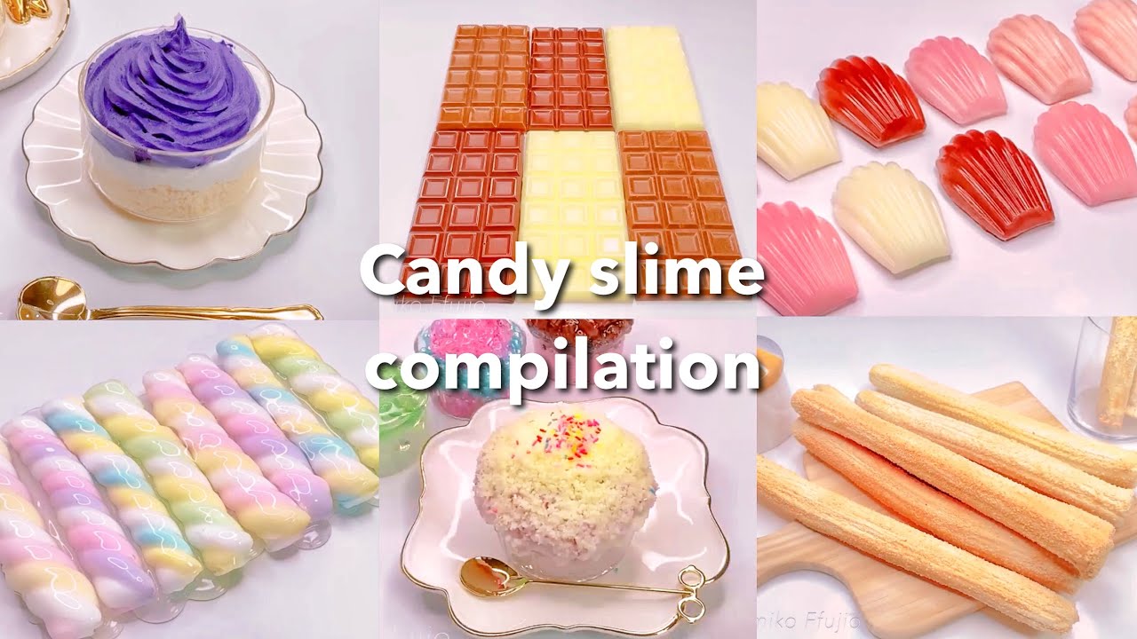 【ASMR】🍭お菓子スライムまとめ🍫【音フェチ】candy slime compilation