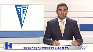 Idegenben játszott a ZTE FC – ZTV Híradó 2021-11-29