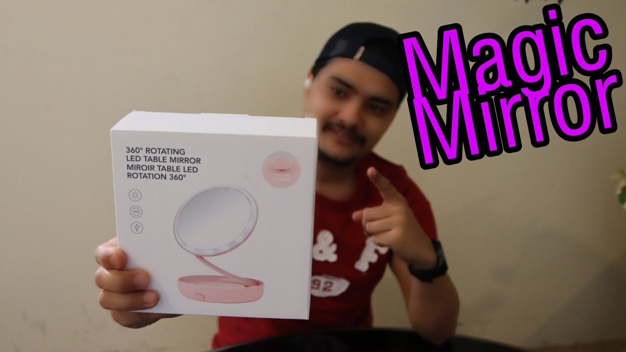 Loop Magic 360 Degree Rotation Magic Mirror works like Ring Light / Unboxing 360 Degree Rotating Led ...