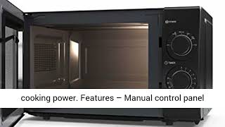 Sharp YC-GS01U-B 700W Solo Microwave Oven with 20 L Capacity, 6 Power Levels & Defrost Function