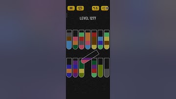 Water sort puzzle level 1277