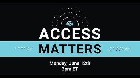Meet the Host (Teaser): Access Matters Episode 1