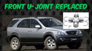 2007 KIA Sorento Front Prop Shaft U-Joint diagnosed and replaced.