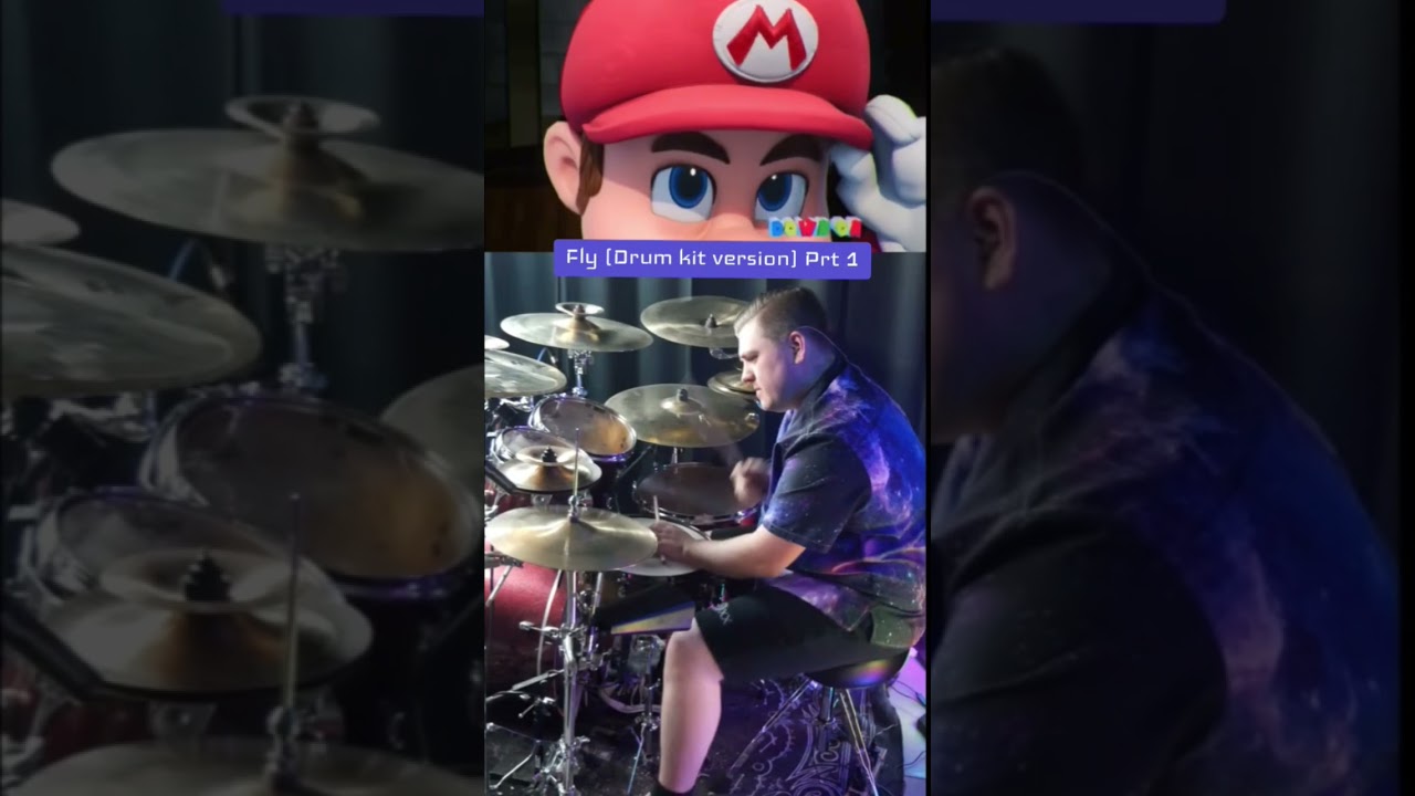 Fly @CG5  [Drum Kit version] part 1 #cg5 #drums #shorts #supermario