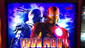 Iron Man Pinball Machine Backglass - Translite - Playfield Quick Look - Stern Pinball