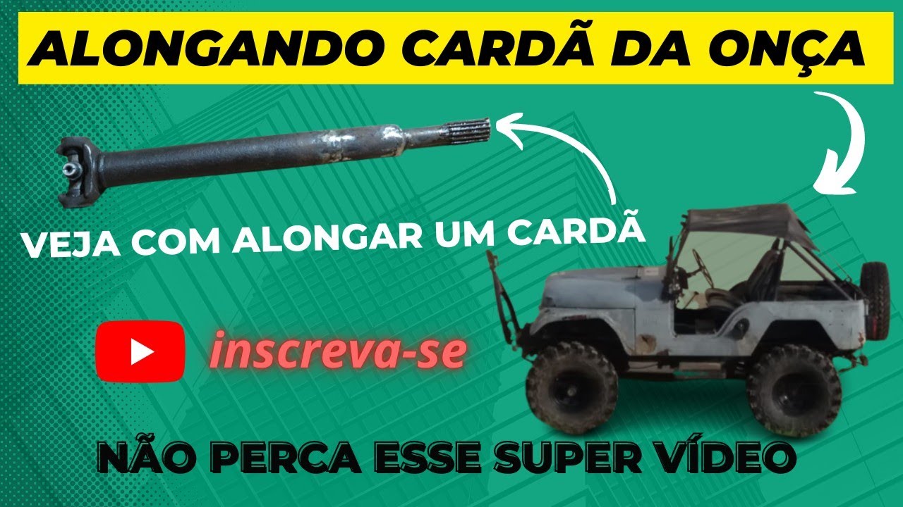 Como emendar eixo cardã