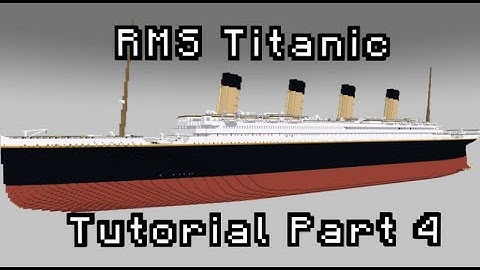 Minecraft R.M.S Titanic Exterior Tutorial Part 4