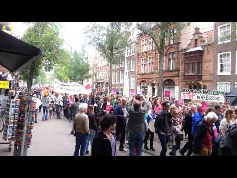 Vluchtelingen welkom bijeenkomst Amsterdam