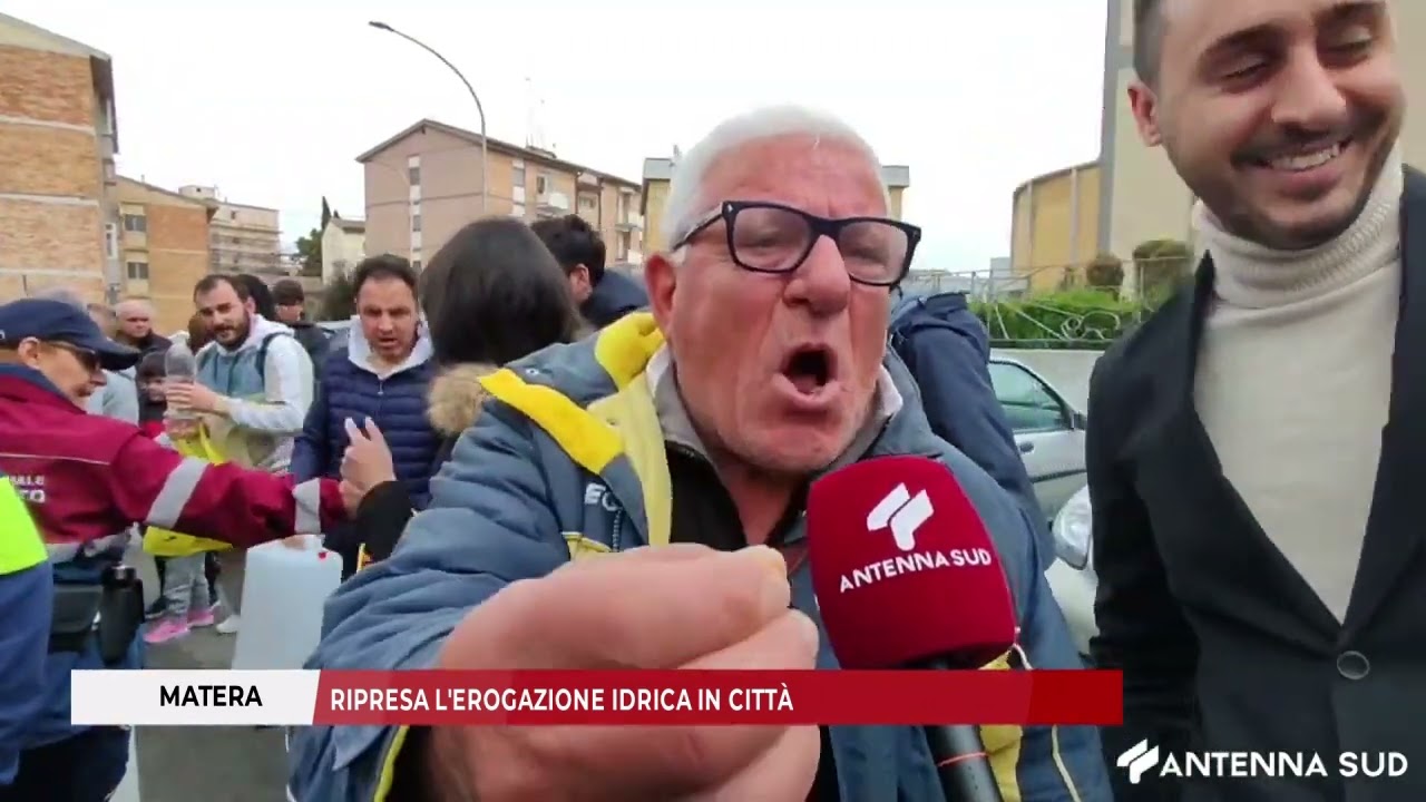 14 APRILE 2025 - MATERA / RIPRESA L' EROGAZIONE IDRICA IN CITTÀ