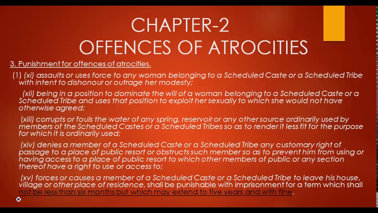Sc St Act 1989 Upsc Sc St Act 1989 Upsc