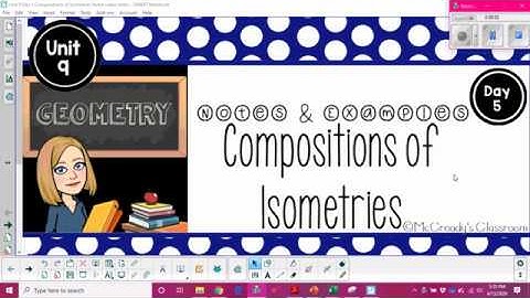 Geometry Composition of Isometries Lesson