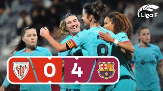 Resumen del Athletic Club vs FC Barcelona | Jornada 10 | Liga F