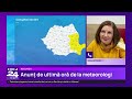 ANM a emis noi alerte de ploi, vijelii și vânt puternic. Ce zone sunt afectate de cod galben