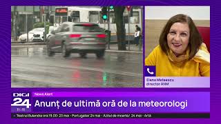 ANM a emis noi alerte de ploi, vijelii și vânt puternic. Ce zone sunt afectate de cod galben
