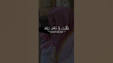 تلاوة عذبة للشيخ سعود الشريم | ( و أيوب إذا نادى ربه ربي إني مسني الضر و أنت أرحم الراحمين )