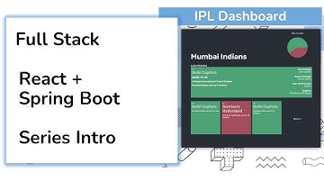 IPL Dashboard - New Full Stack Development Series - Java Brains