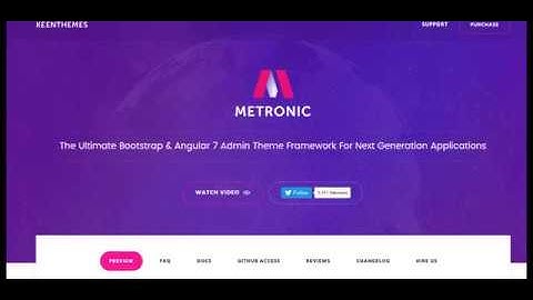 Metronic - Responsive Admin Dashboard Review