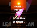📝📝 Lesson plan of math's for B.ed 2nd year 👍🤩#contentbite #lessonplan #yt #shorts #ytshorts #maths