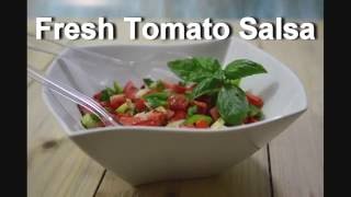 Simple and easy tomato salsa - 1 minute recipe from food-a-holic
