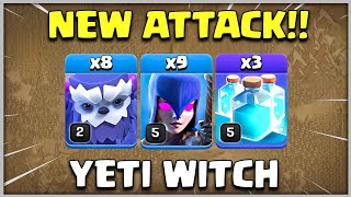 NEW TH12 YETI WITCH Attack Strategy With Clone Spell Root Attack | Coc
