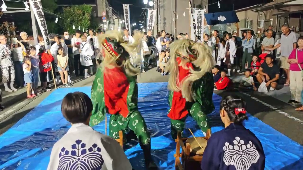 獅子舞　愛媛県松山市 おんなの秋祭り