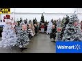 WALMART CHRISTMAS (COMPLETE SECTION) - CHRISTMAS TREES ORNAMENTS DECORATIONS SHOPPING (4K)