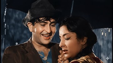 Color -Shree 420 - Pyar Hua Ikrar Hua Hai Pyar Se - Manna Dey - Lata Mangeshkar