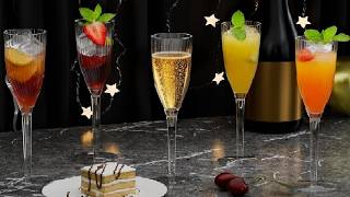 GuanQiao 16 Pack Clear Champagne Flutes, 6oz Disposable Wine Glasses with Long Stem Review