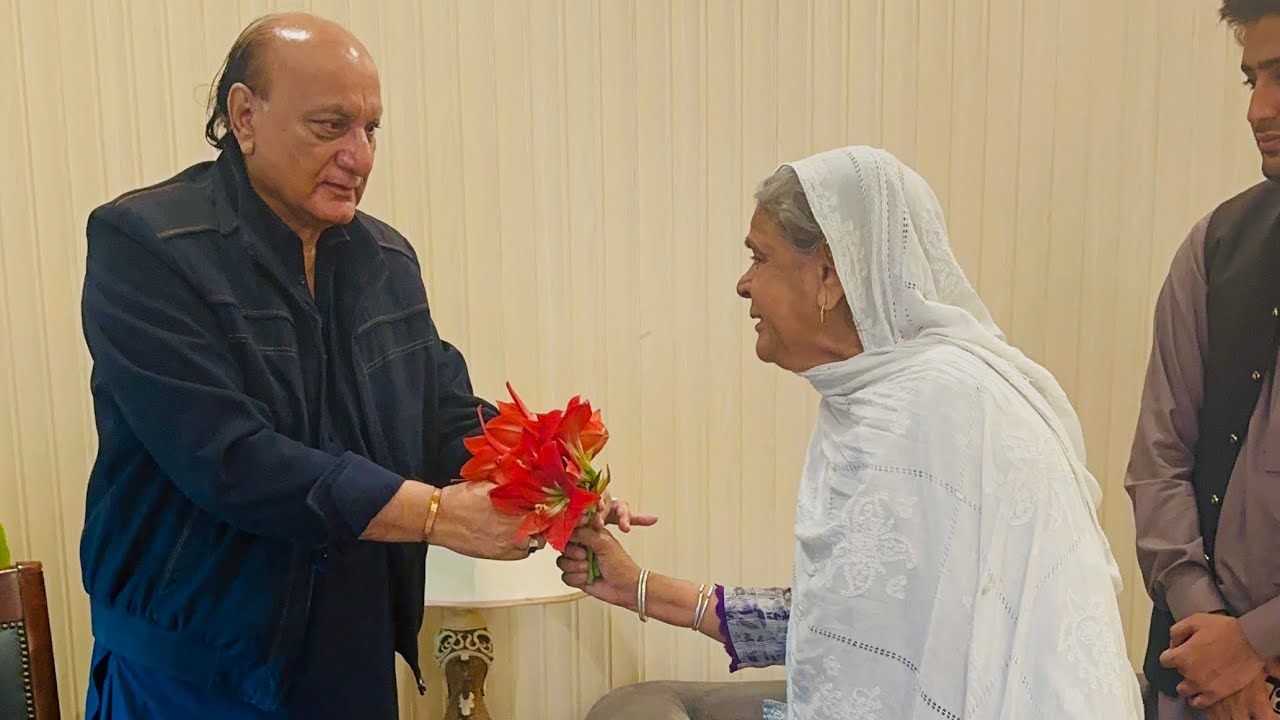 Bashrat Raja Ex Law Minister Raja Basharat at PTI Secretariat Dhamial House on Eid ...