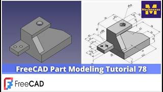 FreeCAD Part Modeling Tutorial 78 | FreeCAD Tutorial | Mechnexus |