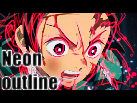 how to make neon outline (capcut)