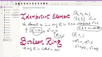 Idempotent, Boolean Ring and Nilpotent Element