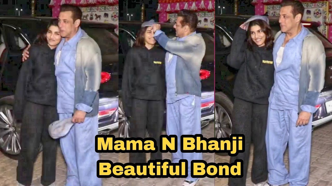 Mama Bhanji Beautiful Bond Salman & Alizeh Return From Jamnagar After ...