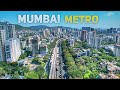 Mumbai metro line 4 progress  mumbai metro drone view