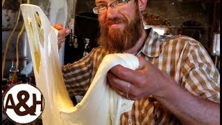 AWESOME homemade mozzarella! It's HUGE!!