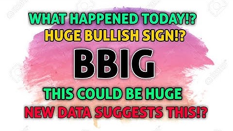 HUGE BBIG STOCK UPDATE! - MASSIVE BULLISH OPTIONS ACTIVITY!? & WHAT HAPPENED TODAY!?