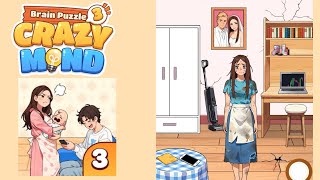 Brain Puzzle 3 Crazy Mind Level 100 Walkthrough | Solo Life - Help Her Live a Better Life