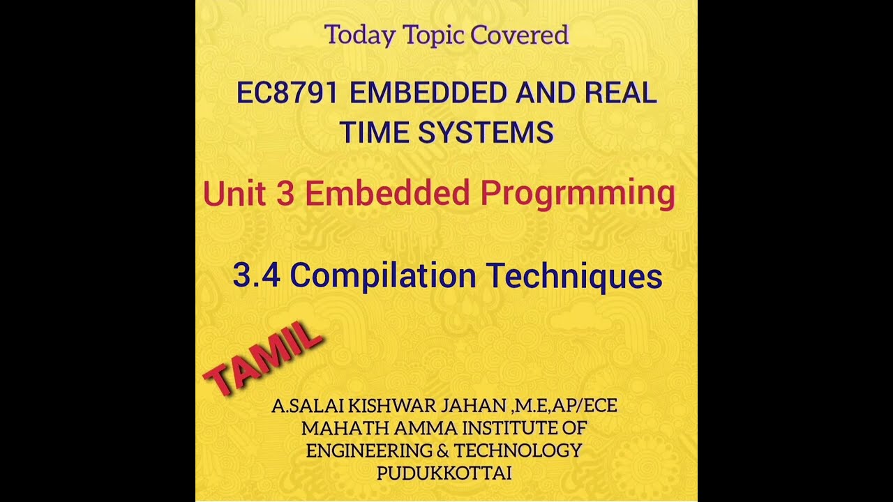 #EC8791 3.4 Compilation techniques