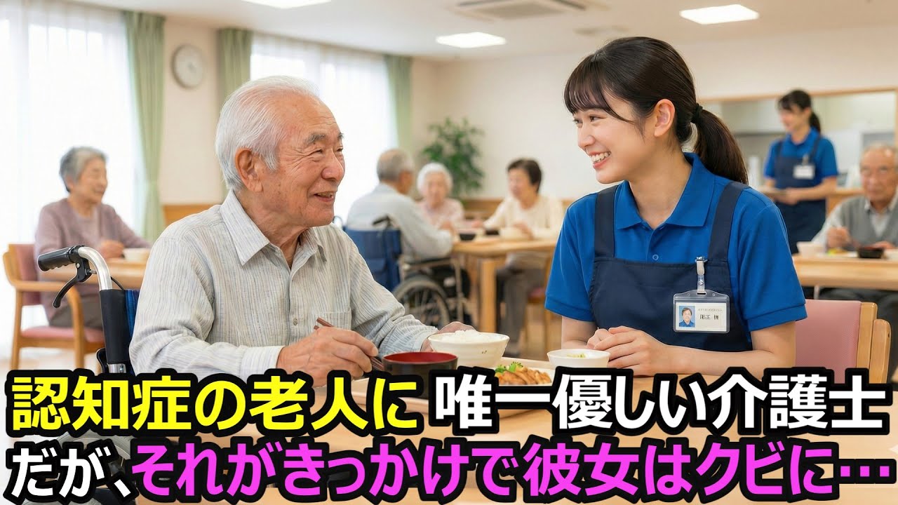 会長だと知らずに優しく話しかけた22歳の介護士。彼女はそれがきっかけで解雇された…だが翌日、高級車が3台現れ…【感動する話】