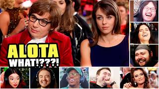Reactors Reaction To "Austin Powers Blackjack Scene" | First Time Watching Movie Reaction