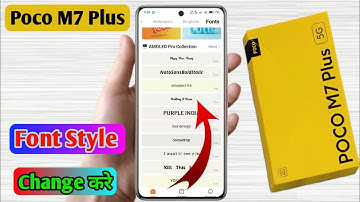 poco m7 plus font style change kaise kare | how to download font in poco m7 plus