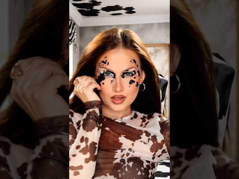 Cow Print Makeup?! The Look Everyone’s Talking About in 2025 🫢✨💋