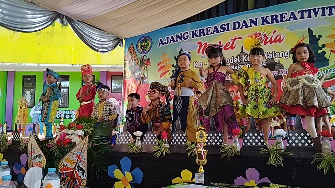 FASHION SHOW MURID TK MODEL KOTA MALANG TAHUN 2024 || Ajang Kreasi Dan Kreativitas || MARET CERIA