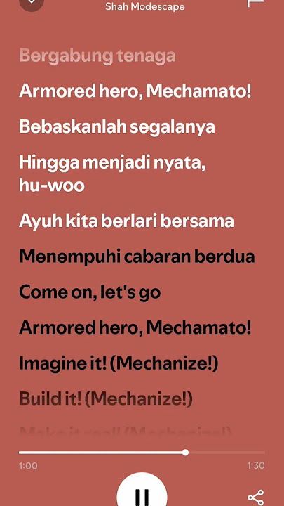 Lirik Lagu Opening Mechamato #mechamato #monsta #fypシ゚ #liriklagu  #fyp #amazing #viralvideo
