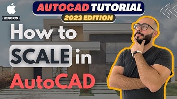How To Scale A Drawing in Autocad Mac - Autocad 2023 For Mac Tutorial